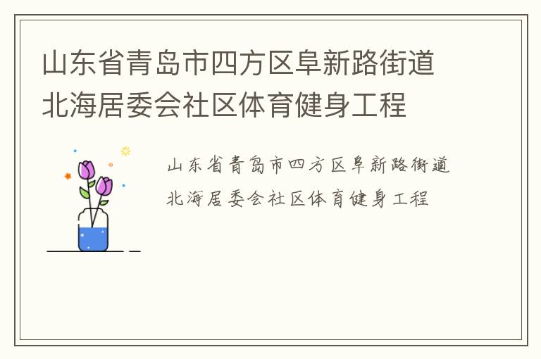 山東省青島市四方區(qū)阜新路街道北海居委會(huì)社區(qū)體育健身工程
