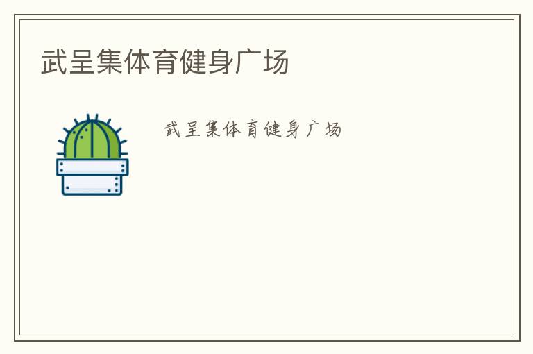 武呈集體育健身廣場