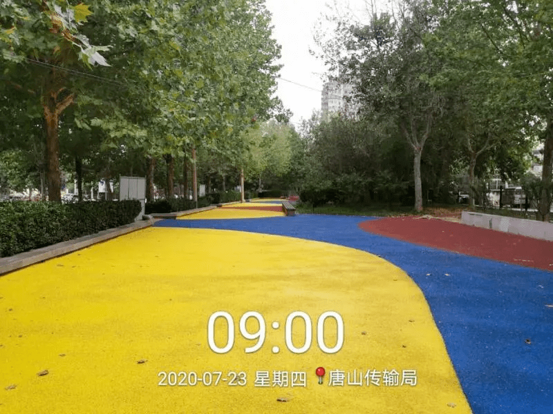 唐山：25個(gè)公園廣場(chǎng)新<a href=http://www.pjhwys.cn target=_blank class=infotextkey>塑膠跑道</a>已投入使用！